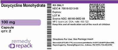 MM6 - Doxycycline Monohydrate 100mg 70518 0213 05